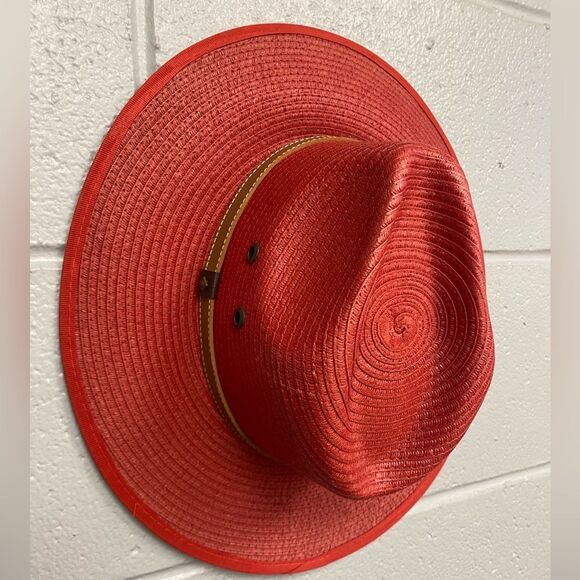 Vintage Accessories - Vintage Coopers straw cowboy/cowgirl hat Mexico Red Western Texas Rodeo Medium